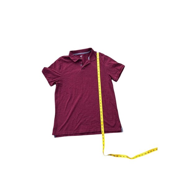 Old Navy Mens Burgundy Polo Shirt Size L Stretch Cotton Blend Short Sleeve - Picture 4 of 5